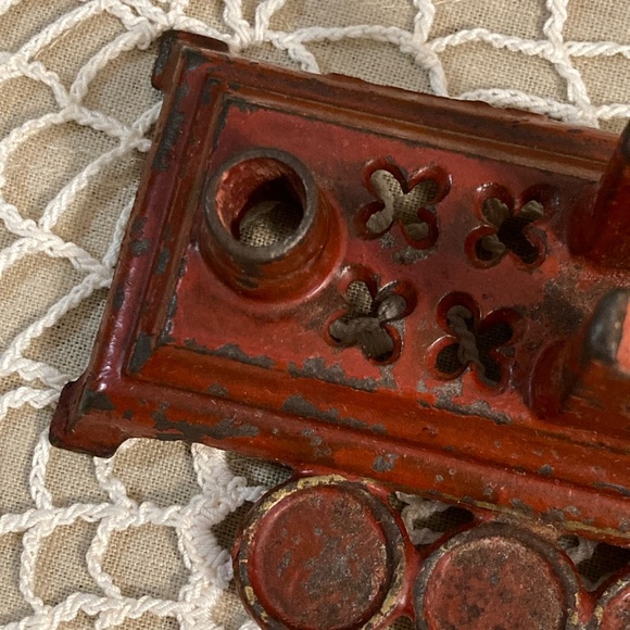 Antique Cast Iron 3 Piece Mini Scale - Picture 2 of 14